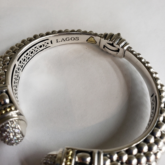 @SOLD@Diamond cuff bracelet - Picture 6 of 9